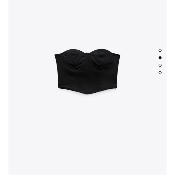 Zara satin effect corset top - Picture 2 of 4